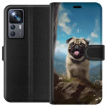 Wallet case for Xiaomi 12T Pro with Happy Dog design