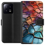 Wallet case for Xiaomi 13 with Metallic pattern design
