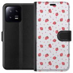 Wallet case for Xiaomi 13 with Strawberries design