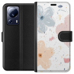 Wallet case for Xiaomi 13 Lite with Flowers design