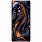 Mobile case for Xiaomi 13 Lite with Fiery silk design
