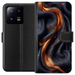 Wallet case for Xiaomi 13 Pro with Fiery silk design Wallet case for Xiaomi 13 Pro with Fiery silk design