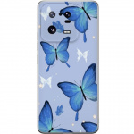 Mobile case for Xiaomi 13 Pro with Blue butterflies design