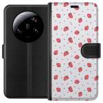 Wallet case for Xiaomi 13 Ultra with Strawberries design