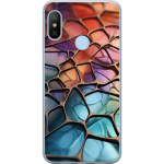 Mobile case for Xiaomi Mi A2 Lite with Metallic pattern design