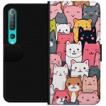 Wallet case for Xiaomi Mi 10 5G with Cat pattern design