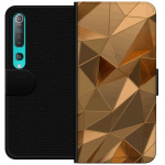 Wallet case for Xiaomi Mi 10 5G with 3D Gold design