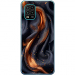 Mobile case for Xiaomi Mi 10 Lite 5G with Fiery silk design
