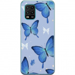 Mobile case for Xiaomi Mi 10 Lite 5G with Blue butterflies design