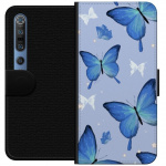 Wallet case for Xiaomi Mi 10 Pro 5G with Blue butterflies design