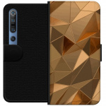 Wallet case for Xiaomi Mi 10 Pro 5G with 3D Gold design