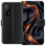 Wallet case for Xiaomi Mi 10T 5G with Fiery silk design