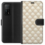 Wallet case for Xiaomi Mi 10T 5G with Gold shine design