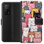 Wallet case for Xiaomi Mi 10T Pro 5G with Cat pattern design