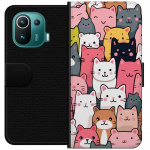 Wallet case for Xiaomi Mi 11 Pro with Cat pattern design