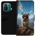 Wallet case for Xiaomi Mi 11 Pro with Happy Dog design