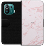 Wallet case for Xiaomi Mi 11 Pro with Pink Heart design