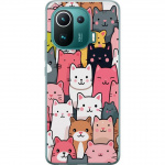 Mobile case for Xiaomi Mi 11 Pro with Cat pattern design