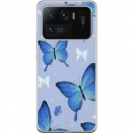 Mobile case for Xiaomi Mi 11 Ultra with Blue butterflies design