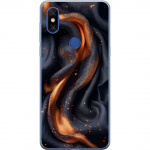 Mobile case for Xiaomi Mi Mix 3 with Fiery silk design