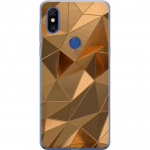 Mobile case for Xiaomi Mi Mix 3 with 3D Gold design