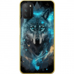 Mobile case for Xiaomi Poco M3 with Wolf design