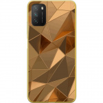 Mobile case for Xiaomi Poco M3 with 3D Gold design