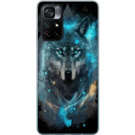 Mobile case for Xiaomi Poco M4 Pro 5G with Wolf design