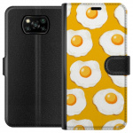 Wallet case for Xiaomi Poco X3 NFC with Fried egg design