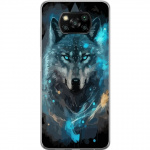 Mobile case for Xiaomi Poco X3 NFC with Wolf design