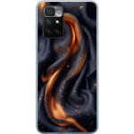 Mobile case for Xiaomi Redmi 10 with Fiery silk design