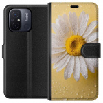 Wallet case for Xiaomi Redmi 12C with Porslinsblomma design