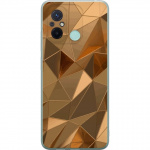 Mobile case for Xiaomi Redmi 12C with 3D Gold design