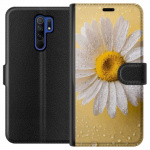 Wallet case for Xiaomi Redmi 9 with Porslinsblomma design