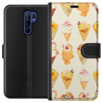 Wallet case for Xiaomi Redmi 9 with Glassy design