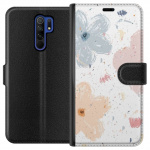 Wallet case for Xiaomi Redmi 9 with Flowers design