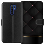 Wallet case for Xiaomi Redmi 9 with Luxury line design Wallet case for Xiaomi Redmi 9 with Luxury line design