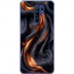 Mobile case for Xiaomi Redmi 9 with Fiery silk design