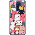 Mobile case for Xiaomi Redmi 9 with Cat pattern design