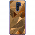 Mobile case for Xiaomi Redmi 9 with 3D Gold design