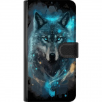 Wallet case for Xiaomi Redmi 9A with Wolf design