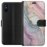 Wallet case for Xiaomi Redmi 9A with Marble design