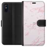 Wallet case for Xiaomi Redmi 9A with Pink Heart design