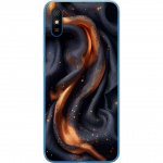 Mobile case for Xiaomi Redmi 9A with Fiery silk design