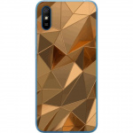 Mobile case for Xiaomi Redmi 9A with 3D Gold design