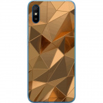 Mobile case for Xiaomi Redmi 9AT with 3D Gold design