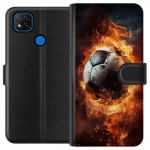 Wallet case for Xiaomi Redmi 9C with Football design