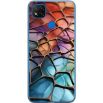 Mobile case for Xiaomi Redmi 9C with Metallic pattern design