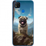 Mobile case for Xiaomi Redmi 9C NFC with Happy Dog design