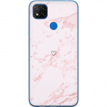 Mobile case for Xiaomi Redmi 9C NFC with Pink Heart design